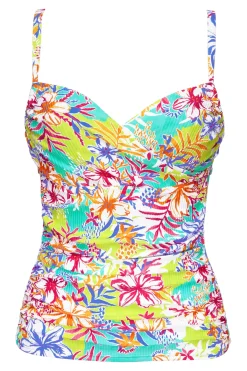 Online Sunsets Botanical Bliss Sandbar Rib Serena Tankini Top