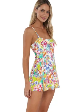 Discount Sunsets Botanical Bliss Sandbar Rib Naomi Swim Dress One Piece