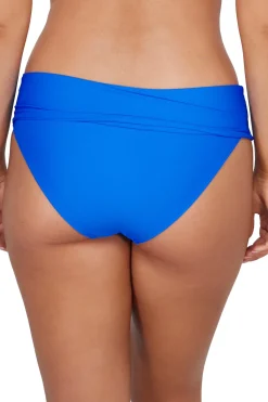 Online Sunsets Electric Blue Capri High Waist Bottom