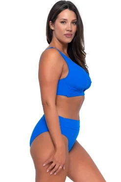 Fashion Sunsets Electric Blue Elsie Top