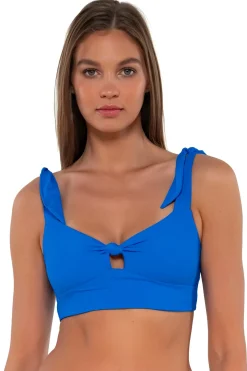 Online Sunsets Electric Blue Lily Top