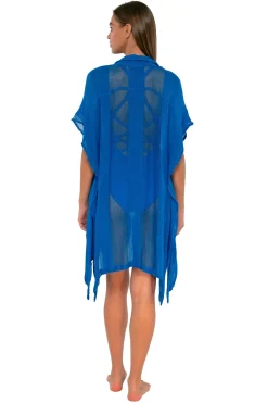 Sale Sunsets Electric Blue Shore Thing Tunic