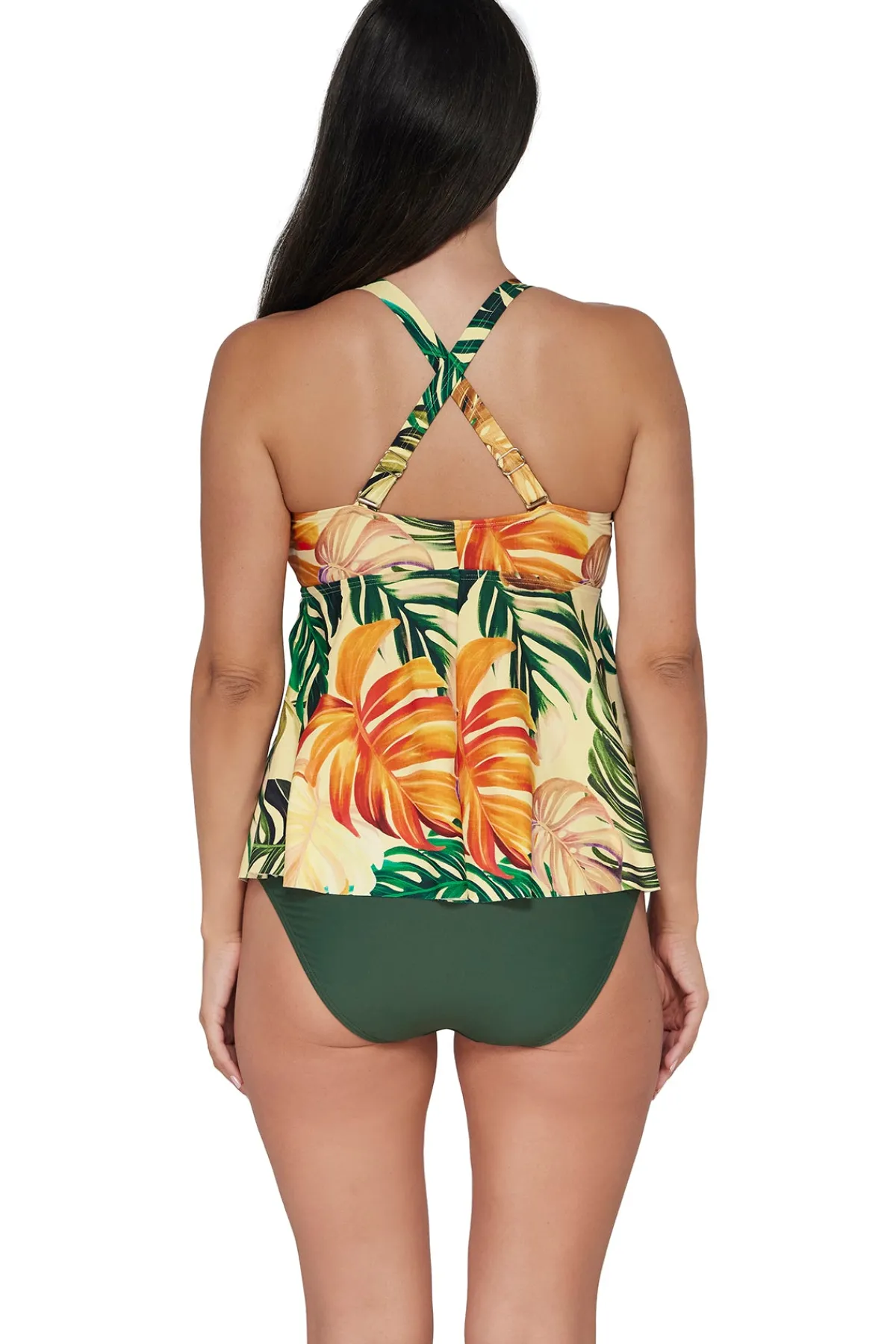 Online Sunsets Escape Amber Oasis Marin Tankini Top