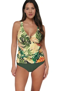 Fashion Sunsets Escape Amber Oasis Emerson Tankini Top