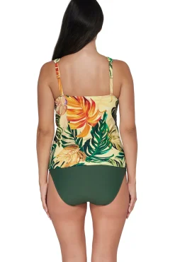 Fashion Sunsets Escape Amber Oasis Emerson Tankini Top