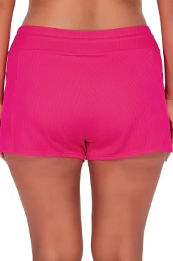 Fashion Sunsets Escape Begonia Sandbar Rib Laguna Swim Short