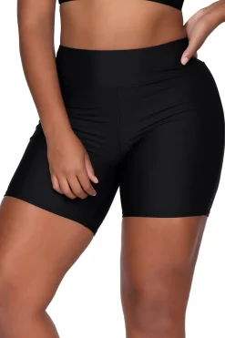 Hot Sunsets Escape Black Bayside Bike Short