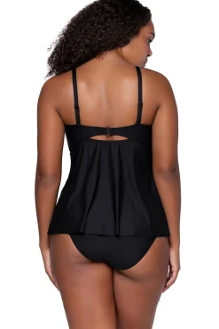 Sale Sunsets Escape Black Tori Tankini