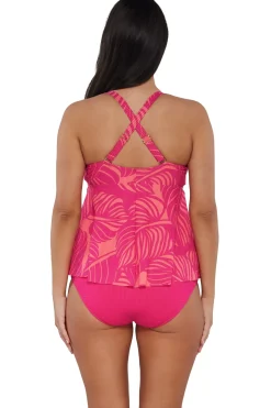 Best Sunsets Escape Blushing Palms Sandbar Rib Marin Tankini Top