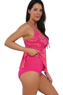 Best Sunsets Escape Blushing Palms Sandbar Rib Marin Tankini Top