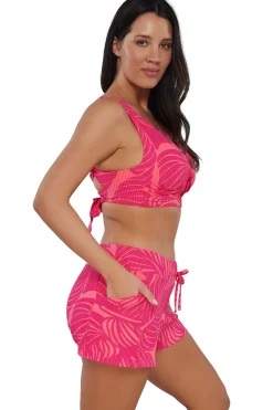 New Sunsets Escape Blushing Palms Sandbar Rib Laguna Swim Short