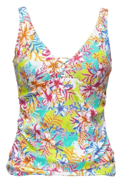 New Sunsets Escape Botanical Bliss Sandbar Rib Emerson Tankini Top