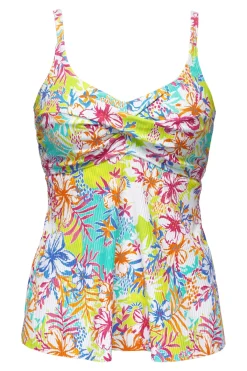 Clearance Sunsets Escape Botanical Bliss Sandbar Rib Tori Tankini Top