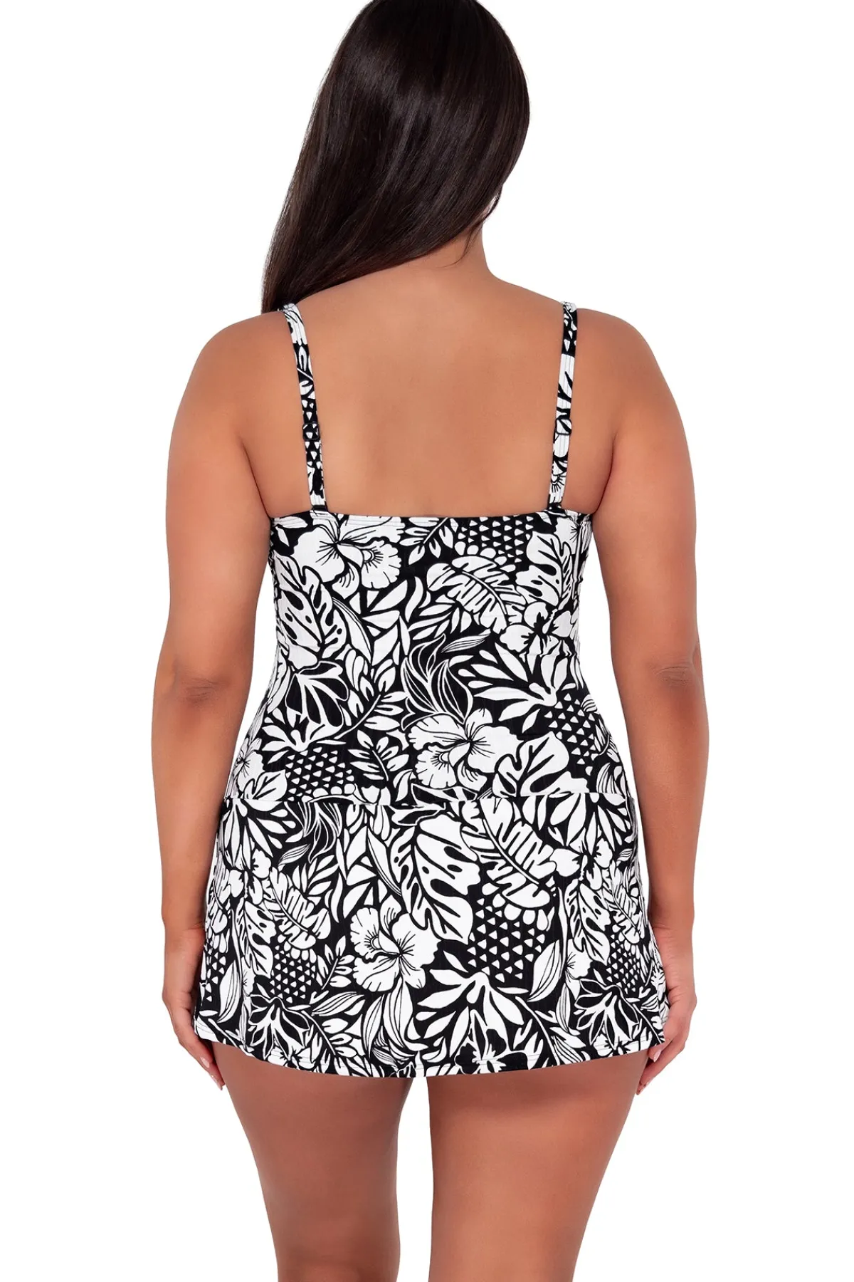 Discount Sunsets Escape Caribbean Seagrass Texture Sienna Swim Dress