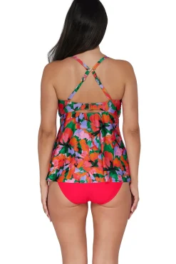 Outlet Sunsets Escape Hummingbird Cove Tori Tankini Top