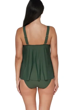 Discount Sunsets Escape Island Green Sadie Tankini Top