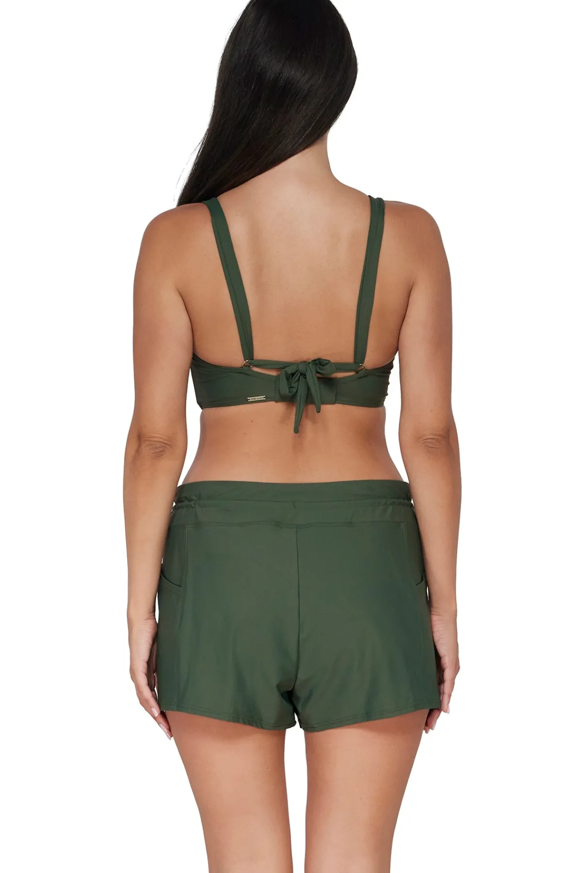 Discount Sunsets Escape Island Green Laguna Swim Short Bottom