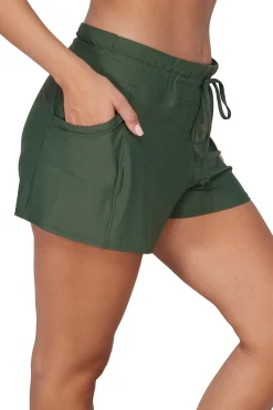 Discount Sunsets Escape Island Green Laguna Swim Short Bottom