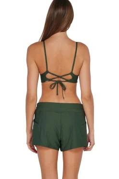 Discount Sunsets Escape Island Green Laguna Swim Short Bottom