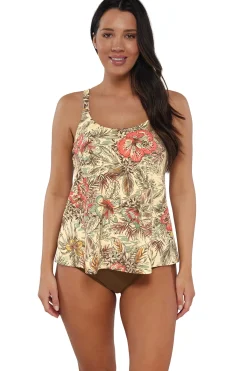 Outlet Sunsets Escape Island Spice Jenna Tankini Top