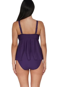 Online Sunsets Escape Paradise Plum Marin Tankini Top