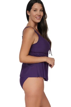 Online Sunsets Escape Paradise Plum Marin Tankini Top