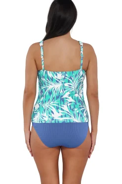 Discount Sunsets Escape Sea Breeze Sandbar Rib Emerson Tankini Top