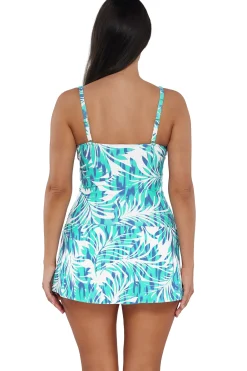 Clearance Sunsets Escape Sea Breeze Sandbar Rib Sienna Swim Dress