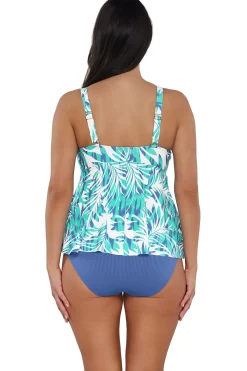 Sale Sunsets Escape Sea Breeze Sandbar Rib Marin Tankini Top