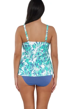 Online Sunsets Escape Sea Breeze Sandbar Rib Jenna Tankini Top