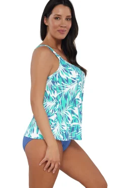Online Sunsets Escape Sea Breeze Sandbar Rib Jenna Tankini Top