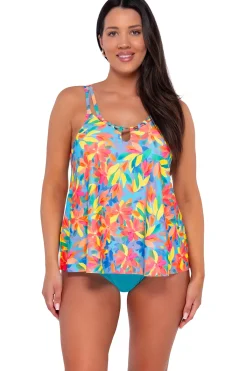 New Sunsets Escape Shoreline Petals Sadie Tankini Top