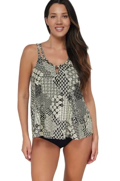 Best Sunsets Escape Venice Seagrass Texture Sadie Tankini Top