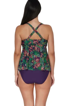 Online Sunsets Escape Welcome To Rio Marin Tankini Top