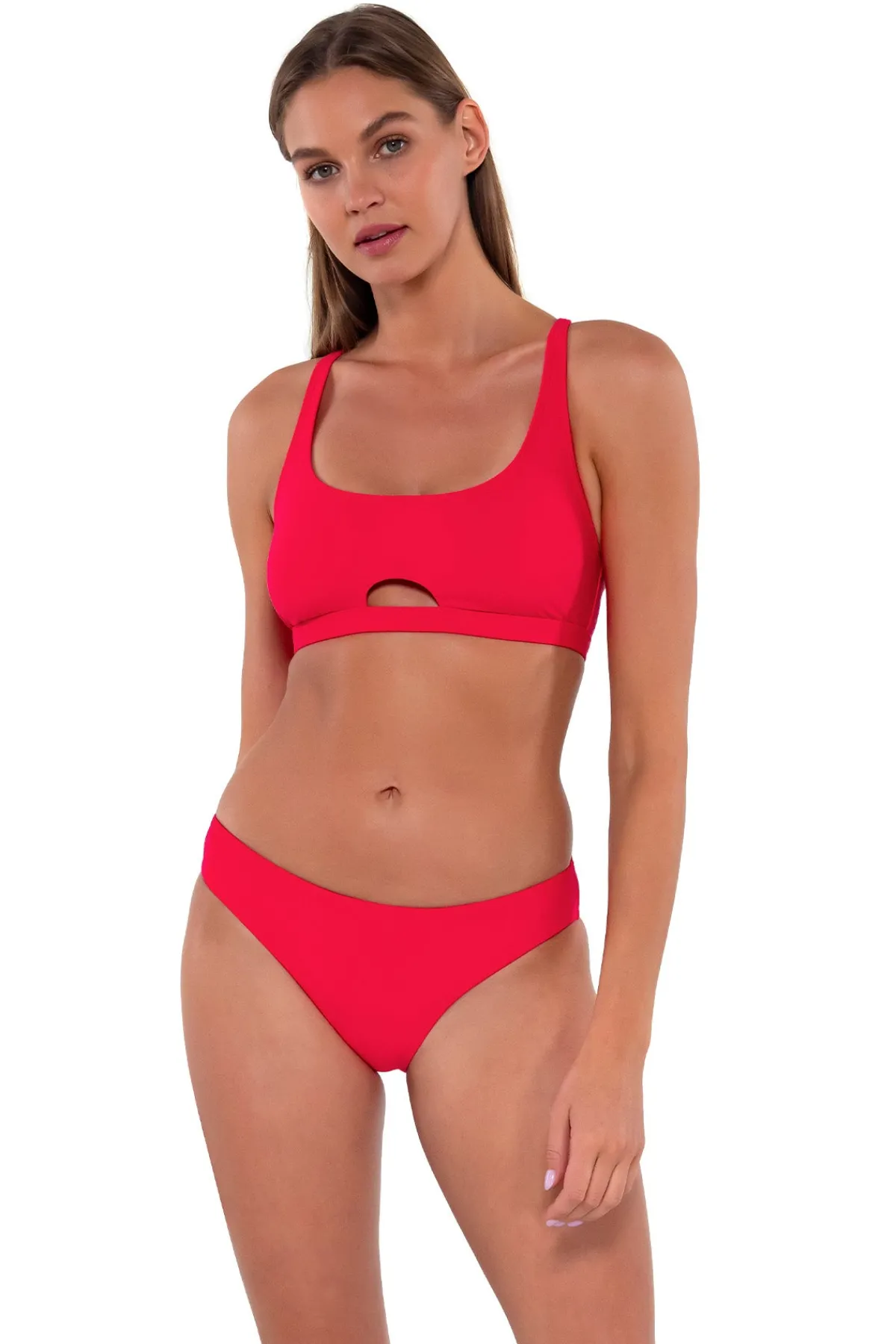 Online Sunsets Geranium Brandi Bralette Top