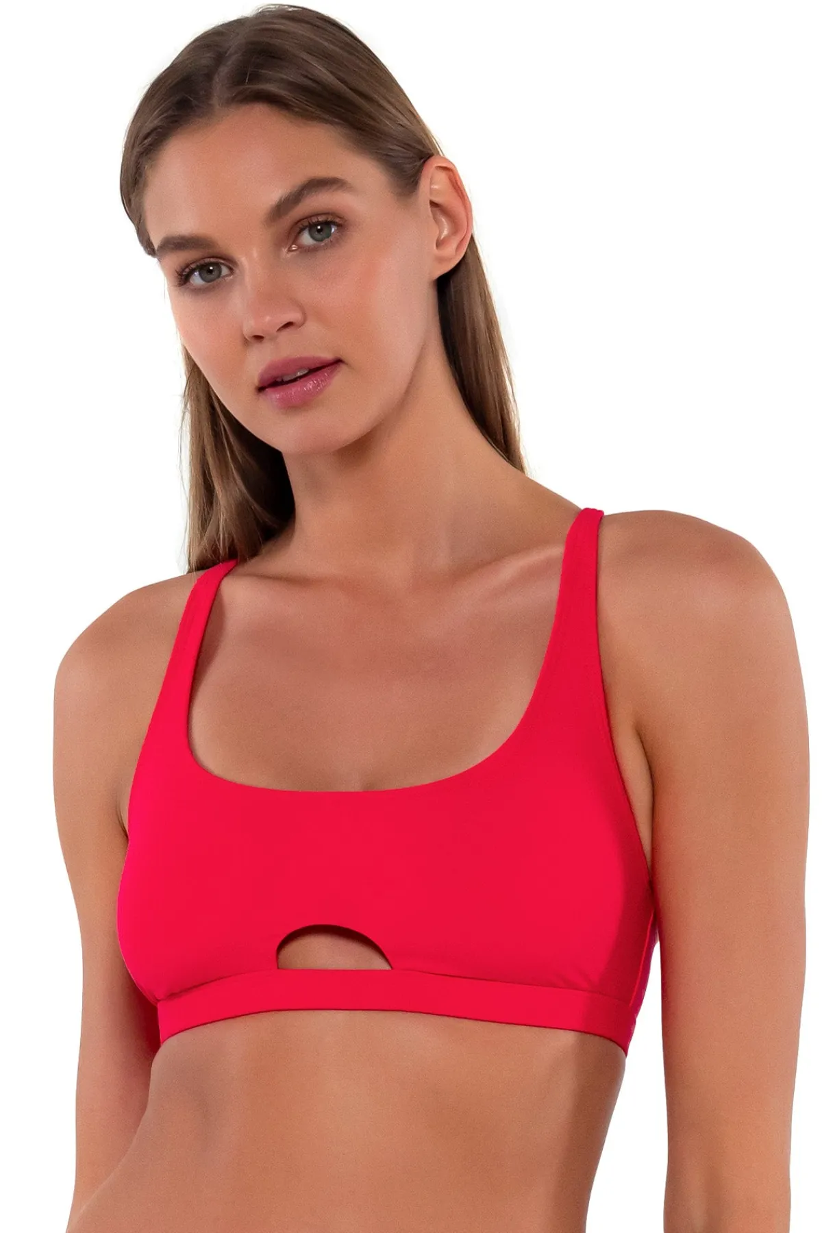 Online Sunsets Geranium Brandi Bralette Top