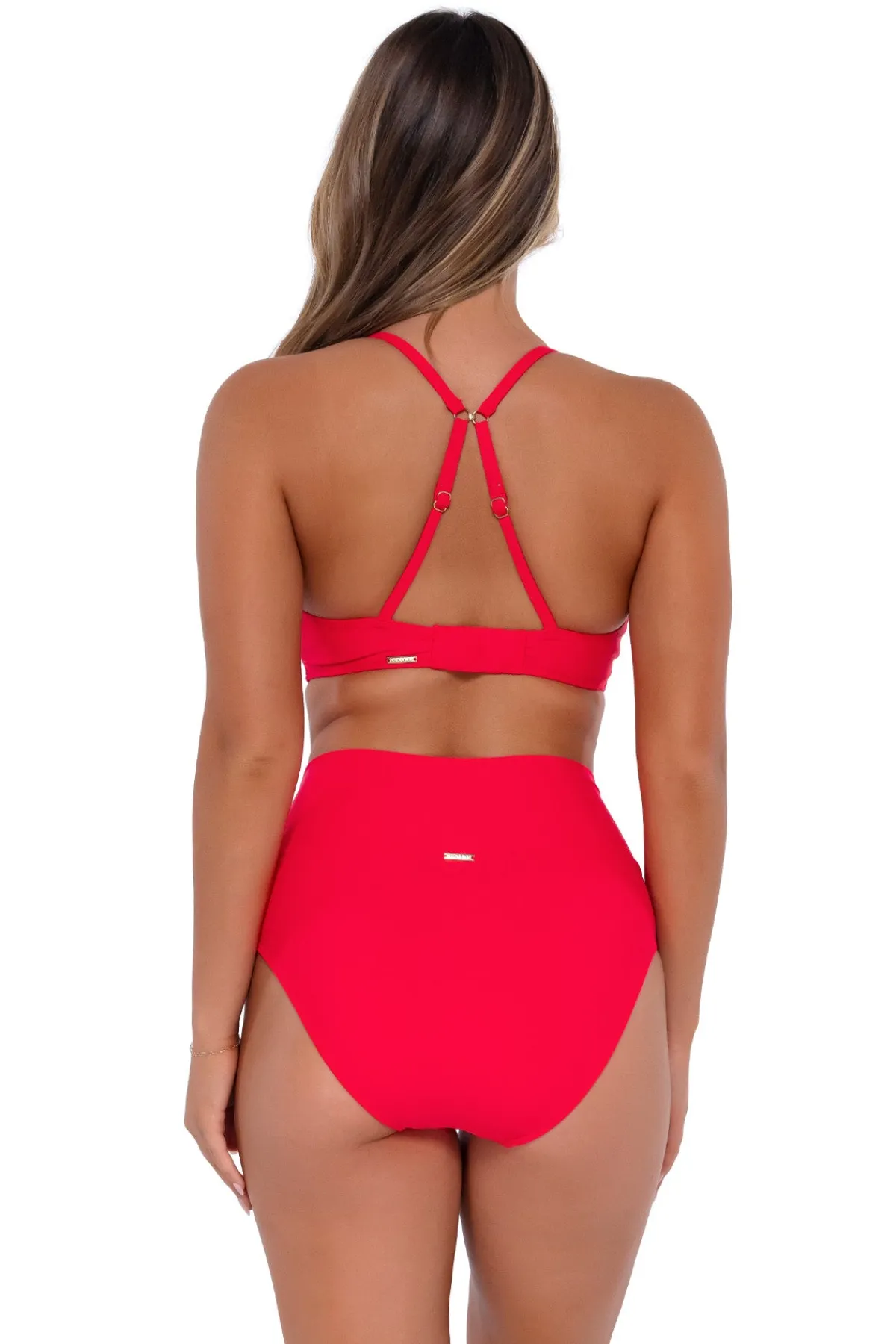 Outlet Sunsets Geranium Hannah High Waist Bottom