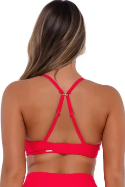 Fashion Sunsets Geranium Kauai Keyhole Top