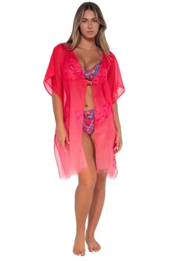New Sunsets Geranium Maldives Tunic