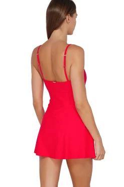 New Sunsets Geranium Naomi Swim Dress One Piece