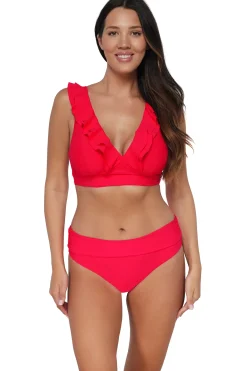 Discount Sunsets Geranium Willa Wireless Top