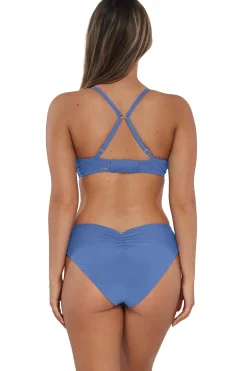 Discount Sunsets Harbor Blue Sandbar Rib Alana Reversible Hipster Bottom