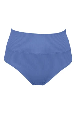 Sale Sunsets Harbor Blue Sandbar Rib Hannah High Waist Bottom