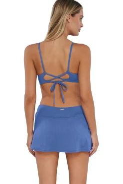 Discount Sunsets Harbor Blue Sandbar Rib Sporty Swim Skirt