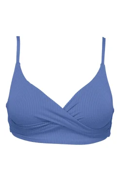 Outlet Sunsets Harbor Blue Sandbar Rib Lyla Bralette Top