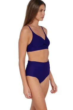 Fashion Sunsets Indigo Capri High Waist Bottom