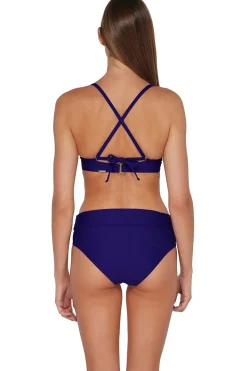 Fashion Sunsets Indigo Capri High Waist Bottom