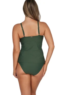 Sale Sunsets Island Green Forever Tankini Top