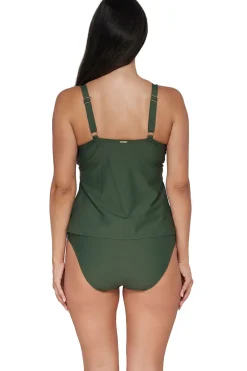 Sale Sunsets Island Green Forever Tankini Top