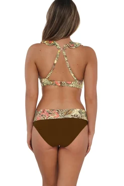 Fashion Sunsets Island Spice Capri High Waist Bottom